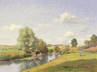 The River Saone near Grignancourt by Jean F. Monchablon